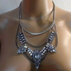 Sugarfix Layered Crystal necklace